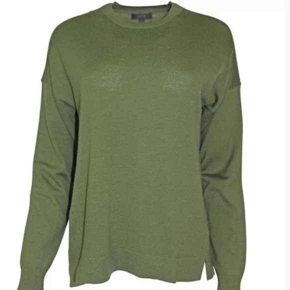 J. Crew OLIVE GREEN Wool Tunic Sweater💜 - Picture 2 of 5